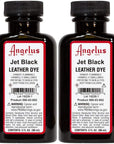 Leather Dye Jet Black - 2 Pack