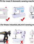 11Pcs Presser Feet, Sewing Machine Kit Household DIY Spare Parts Accessories for Sewing Machine Brother Singer Janome Toyota
