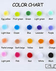 1200 Pieces 1Cm Assorted Pom Poms, Small Pompom Balls for Kids Creative Arts & Crafts Projects Making and DIY Decorations
