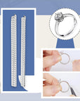 Ring Sizer Mandrel Ring Making Tool Ring Shaper Tool Fix Bent Rings Metal Size Measuring Repair Kit with Jewelry Mallet