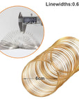 500 Loops Jewelry Wire Memory Beading Wire Steel Memory Wire Cuff Bangle Bracelet for Jewelry Making Supplies Art Creation Bracelet Necklace DIY Crafts Making Jewelry Making Dolls