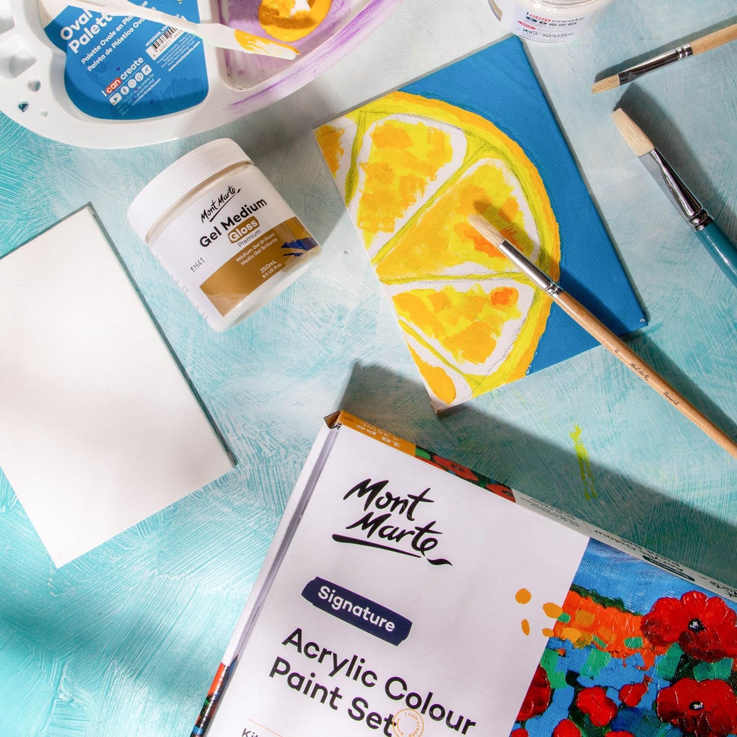 Premium Gel Medium Gloss 8.5Oz (250Ml), Suitable for Acrylic Paints