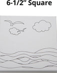 S & S Worldwide Paint-Your-Own Designer Canvas Set I, 2 Each of 6 Pre-Printed Designs, Great for Kids & Adults, DIY Ready to Paint, 6-1/2" X 6-1/2" Stretched Canvas. Pack of 12,Black and White