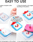 2 Buckets of Fuse Beads, 46,000 Pcs 5Mm Beads for Kids Crafts, 30 Colors Iron Beads with 6 Pegboards, 10 Ironing Paper, 20 Patterns, Gifts for Birthday Christmas, Multicolor Beads Refill Kit