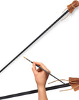 Mahl Stick for Steadying Painter Hand, 33 6/7 Inches in Length Aluminum Rod with Artificial Leather, Artists Painting Hand Rest Tool