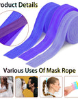 40 Yards Fold over Elastic Solid Color Trim Elastic 40 Colors Ribbon Sewing Stretch Elastic Foldover Elastic Ribbon Band for Baby Girls Hair Bow DIY Craft Hair Ties Headbands