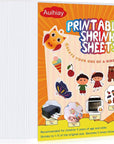 8 Sheets Semitransparent Printable Shrink Plastic Shrink Film Papers for Inkjet Printer Kids DIY Craft Activity, Mothers Day Gifts, 11.6 X 8.3 Inch / 29.5 X 21 Cm