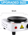 Hot Plate for Candle Making, White Color Electric Hot Plate for Melting Wax, Chocolate, Candy and More