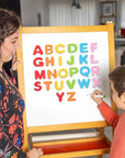1300 Pieces Small Foam Letter Stickers for Crafts, 50 Sets of Adhesive A-Z Alphabets for Kids (6 Colors)
