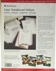 59-854 Laser Vellum Inkjet Paper, 8.5"X11", 50 Sheets,White/Ivory