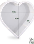 Large Silicone Molds for Resin,8.3Inch Large Heart Resin Mold,Deep Heart Mold for Flower Preservation Bookend Epoxy Resin Casting DIY Wedding Home Decors