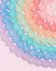 1600 Pcs Glass Beads for Bracelets, 48 Colors Crystal Beads for Jewelry Making 8Mm round Friendship Bracelet Beads for DIY Crafts Holiday Gifts, SKU-037-1