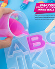 36 PCS Resin Mixing Cups, 12PCS 100ML Plastic Measuring Cups for Resin, 24PCS 50ML Paint Epoxy Resin Mixing Cups, with Craft Sticks, Beaker, Liquid Measuring Cups, Graduation Epoxy Resin Cups