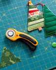 60Mm Ergonomic Rotary Cutter (RTY-3/DX) - Rotary Fabric Cutter W/ Blade Cover & Squeeze Trigger for Quilting, Sewing, Crafts, Replacement Blade: RB60-1