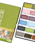GANSAI TAMBI Watercolor Paint 24 Colors Set “Metallic Colors”, Professional-Quality, for Beginners Artists, Kids, Adults, Made in Japan