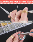 Earring Making Supplies Kit, 2900Pcs Earring Hardware Pieces Repair Parts with Earring Hooks Posts Backs and Jump Rings for Making Earrings Studs and Jewelry Making (Silver & Gold)