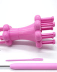 DIY Weaving Tool Hook Crochet Flower Arranger Spool Loom Knitter Knitting Rope Hook Knitting Tool