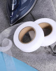 Fabric Fusing Tape - Iron on Hemming Tape, Double Sided Fusing Hem Tape Durable Adhesive for Skirts Jeans Clothes Pants Collars Curtains - White, 1 Inch Wide 72 Yard Long Total