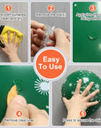 504 Pcs Clear Removable Adhesive Dots, Glue Point Dots for Crafts Balloons Poster, Double Sided Sticky round Dots (0.39 Inch)