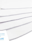 Pre-Cut Charm Packs Cotton Square Bundles 10"X10" 45 Pieces White
