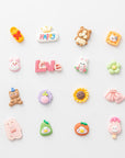 Slime Charms Cartoons Charms Cute Set - Mixed Lot Assorted Cartoons Kawaii Charms Resin Flatback Cute Sets for DIY Crafts Making,Decorations,Scrapbooking,Embellishments,Hair Clip 80Pcs