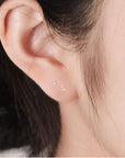 3Mm Invisible Plastic Earrings Blank Pins Stud Tiny Head Findings DIY Supplies (200 Pieces/100 Pairs)