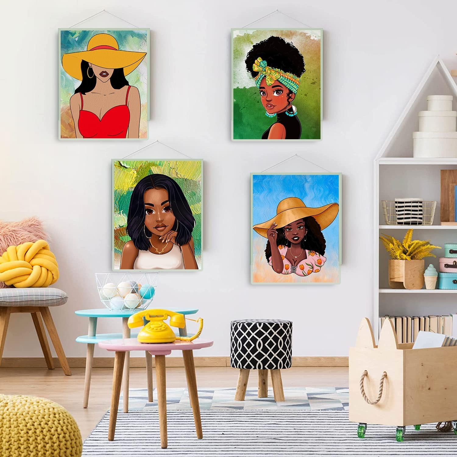 Pre Drawn for Painting for Adults 10 Pack 8X10 without Frame Sip and Paint Canvas,Drawn Canvas for Painting for Adults Kids,Sip and Paint Kit for Adult'S Date Night