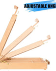 Art Kit, 45 Piece Wooden Paint Set Crafts Drawing Painting Kit with Box Easel and 18 Acrylic Oil Paint Colors, 12 Color Pencil Etc. for Teens Adults Artist Beginners, Art Supplies