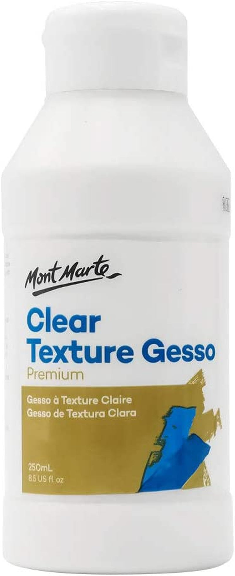 Premium Clear Texture Gesso Acrylic Medium 8.45Oz (250Ml)