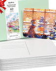 Watercolor Postcards, 60 Sheets Blank Post Cards Water Color Paper, 4X6 Inches Watercolor Paper Cards for Drawing, Painting, Mailing, Thanksgiving, DIY, Invitations, Greeting, Stocking Stuffers