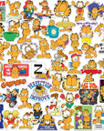 Garfield 50Ct Vinyl Large Deluxe Stickers Variety Pack - Laptop, Water Bottle, Scrapbooking, Tablet, Skateboard, Indoor/Outdoor - Set of 50