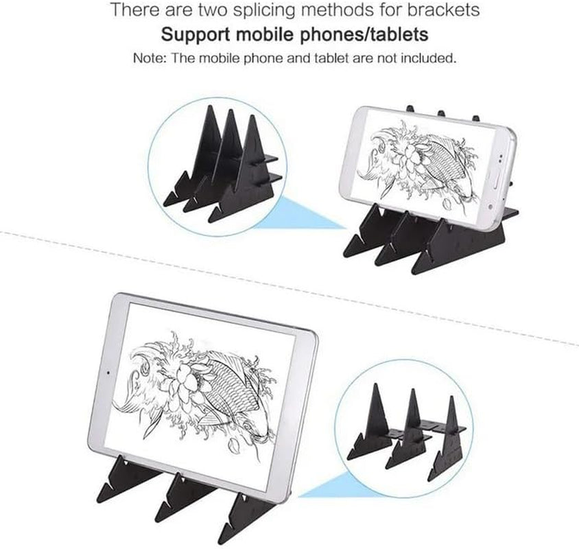 Ortable DIY Drawing Tracing Board Light Copy Pad Optical Image Reflection Projector Wireless Copy Board Shadow Mirror Tracer with Stand,For Artist, Sketching Beginner