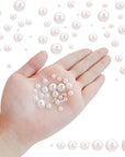 5600 Pieces Half Pearl Beads for Crafting Flatback Crafts Pearls for Nail Art Craft DIY Scrapbooking Jewelry Making Makeup Phone Shoes White Pearls Gems Half round Flat Back Pearls (2/3/4/5/6/8/10Mm)
