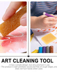 6Pcs Glue and Residue Eraser Rubber Cement Cleaner for Removing Adhesive and Residues from Paper Plastic and More
