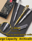 3 Colors Gel Pen Set - White, Gold and Silver .1Mm Extra Fine Point Pens Gel Ink Pens Opaque Archival Ink Pens for Black Paper Drawing, Sketching, Illustration, Card Making, Bullet Journaling
