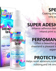2X100Ml Sublimation Spray, Sublimation Coating Spray for All Fabric, Including 100% Cotton, Polyester, Carton, Tote Bag, Pillows, Mugs, Canvas, Quick Dry & Super Adhesion, High Gloss Vibrant Color