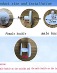 6 Sets Replacement Rivets for Beach Bag Handles Repair Replacement Rivets Button Strap Compatible for Rubber Beach Tote Bag (White)