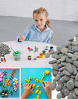 3LB Tiny Painting Rocks DIY Rocks for Painting Detail-Painting Smooth Surface Stones,Arts,Crafts Garden,About 350-400PCS 0.5 to 1.0 Inches ,Hand Picked for Painting Rocks