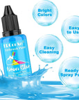 Airbrush Paint Set - 30 Colors Ready to Spray Airbrush Kit with 2 Cleaning Brush, Water Based Acrylic Air Brush Paint for Metal, Plastic Models, Artists - 0.7Fl Oz