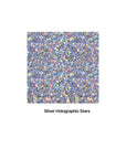 Craft Glitter 100G / 3.5Oz Glitter Flakes for Arts Crafts Tumblers Resin Epoxy Scrapbook Glass Schools Paper Halloween Decorations - Shaped (1/8" 0.125" 3Mm) - Silver Holographic Stars