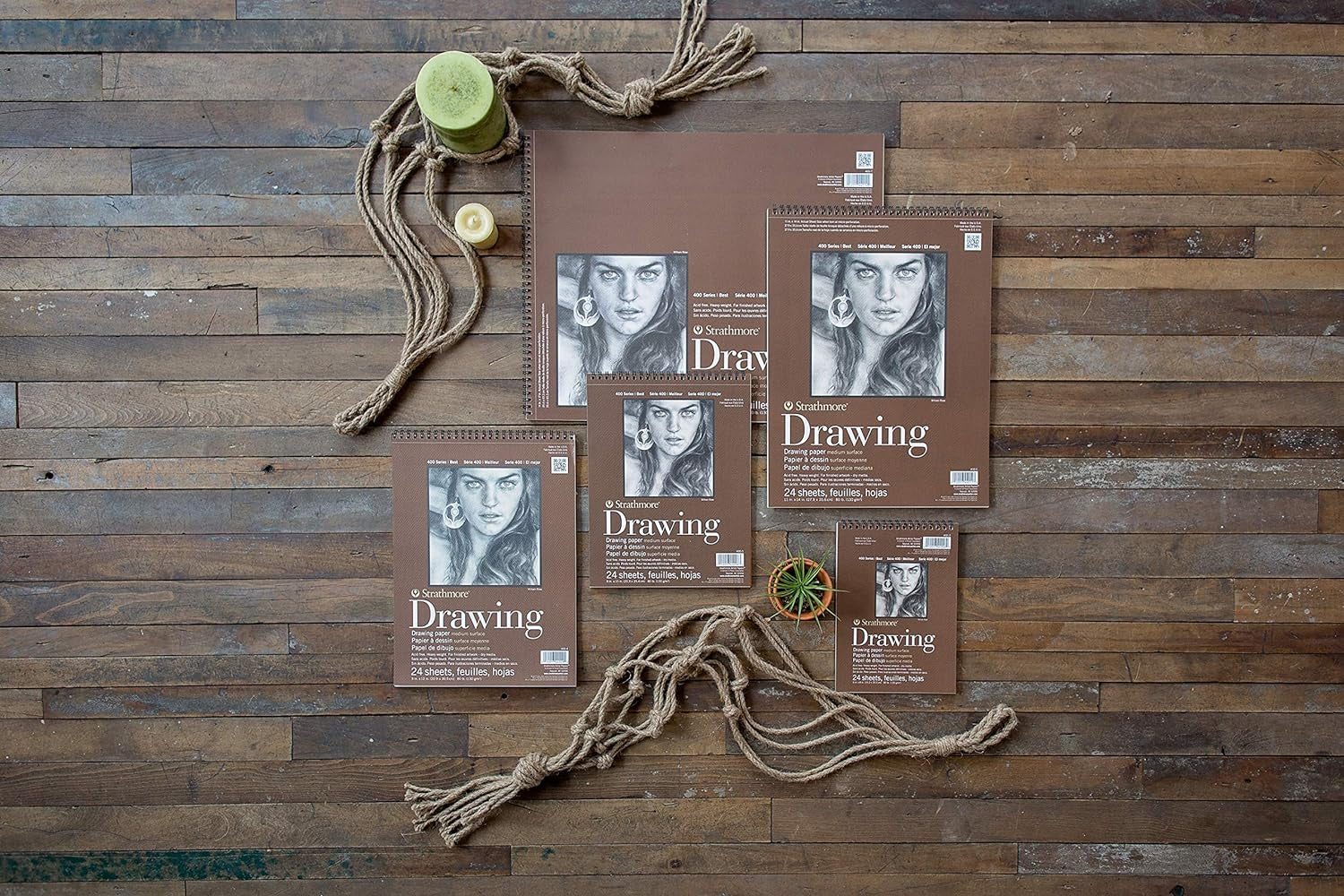 Medium Drawing Spiral Paper Pad 11"X14"-24 Sheets -400500