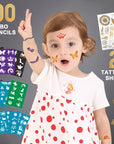 Face Painting Kit for Kids 20 Water Based Non-Toxic Sensitive Skin Paints 100 Stencils 3 Glitters 2 Hair Chalks Combs 2 Tattoos Sheets Face Painting Book Safe Professional Face Paint Kit for Kids