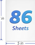 86 Sheets 5X7 Cardstock Paper White Cardstock, 80Lb/230Gsm Thick Paper Card Stock White Blank Cardstock Thick Printer Paper Cardstock for Greeting Cards, Invitations, Postcards, DIY Cards