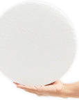 Craft Foam Disks, White Circles for Arts and DIY Crafts (10 X 2 In, 3 Pack)