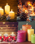 300Pcs Functional Smokeless Candle Wicks,100Pcs Wicks Sticker, Pre Waxed Cotton Wick with Metal Sustainer Tabs for Pillar Candle Making and Candle DIY, 9Cm/3.5In,15Cm/6In,20Cm/8In