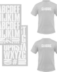 S.E.I 3-Inch Iron-On T-Shirt Letters, Block Letter Flock Heat Transfers, Black