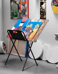 Canvas Art Print Rack: Folding Metal Display and Storage Rack - Portable Art Drying Rack for Poster Stand Canvas Panels Artworks & Artist Galleries - Medium
