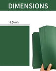 Green 8.5'' X 11''Cardstock Paper,250Gsm/92Bl Thick Paper-25Sheet Premium Green Construction Paper,Double Sided Printer Paper,For Christmas Cards,Craft,Invitations,Scrapbook Supplies.(Forest Red)