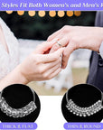 22 Pack Ring Sizer Adjuster for Loose Rings, 4 Sizes Silicone Ring Guards Invisible Ring Adjuster Spiral Ring Spacers Fitter with Polishing Cloth, Transparent Ring Resizer Tightener for Women and Men