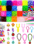 Rubber Band Bracelet Kit - 23 Colors Loom Bracelet Making Kit for Kids, Durable Loom Bands Kit for Beginners Girls Boys Birthday Parties Creativity Gift Art Craft Kit, Loom Bracelet Kit